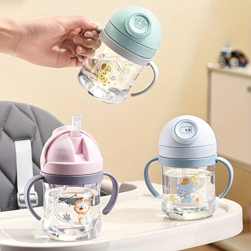 Baby Food Hipp - 250ml/8oz Cute Cartoon Straw Cup with
