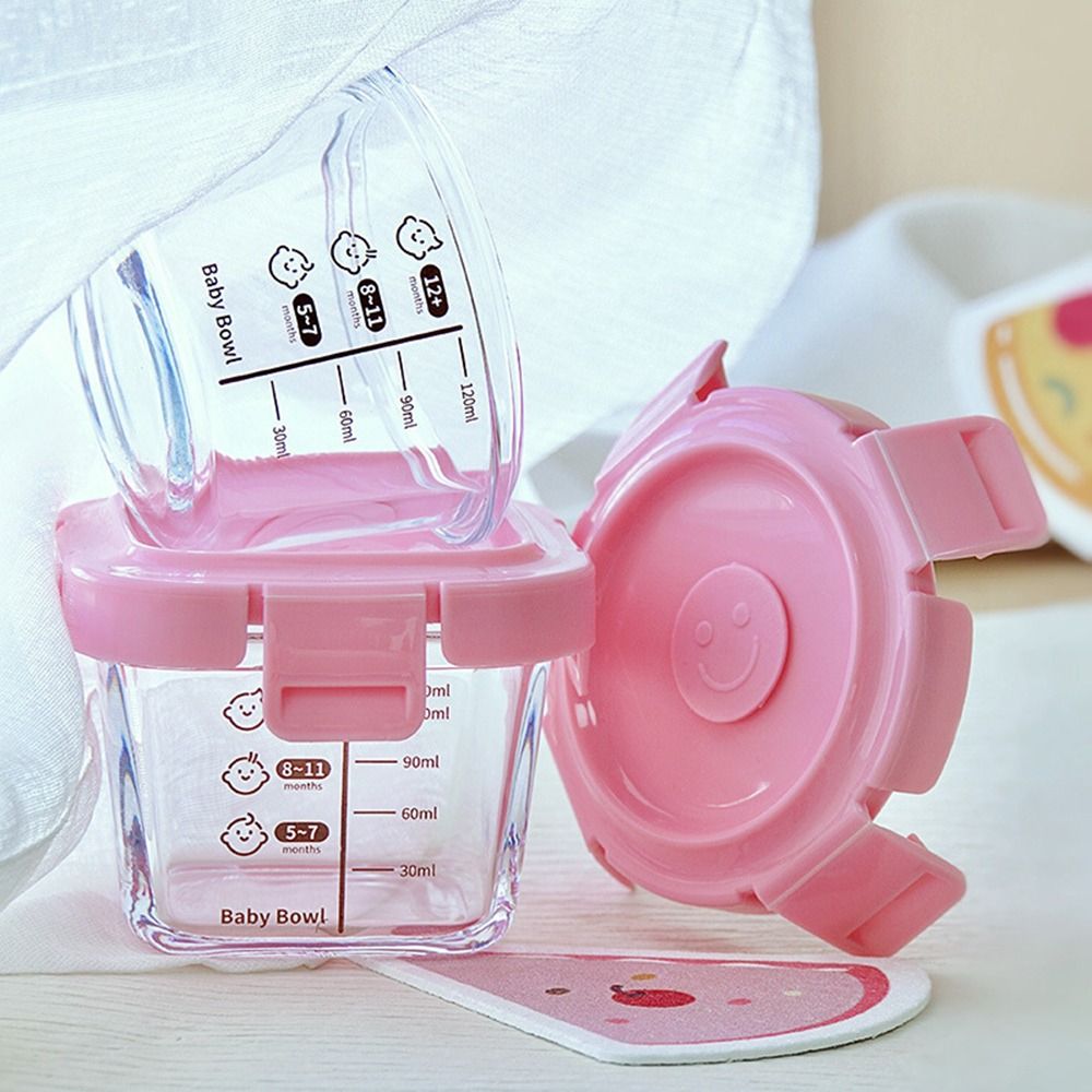 Baby Food Glass - Glass Food Storage Box New 170ml
