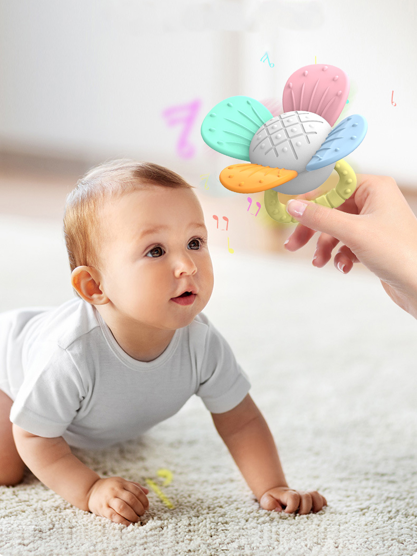 Baby Food Natural - BPA Free Food Grade Silicone Flower