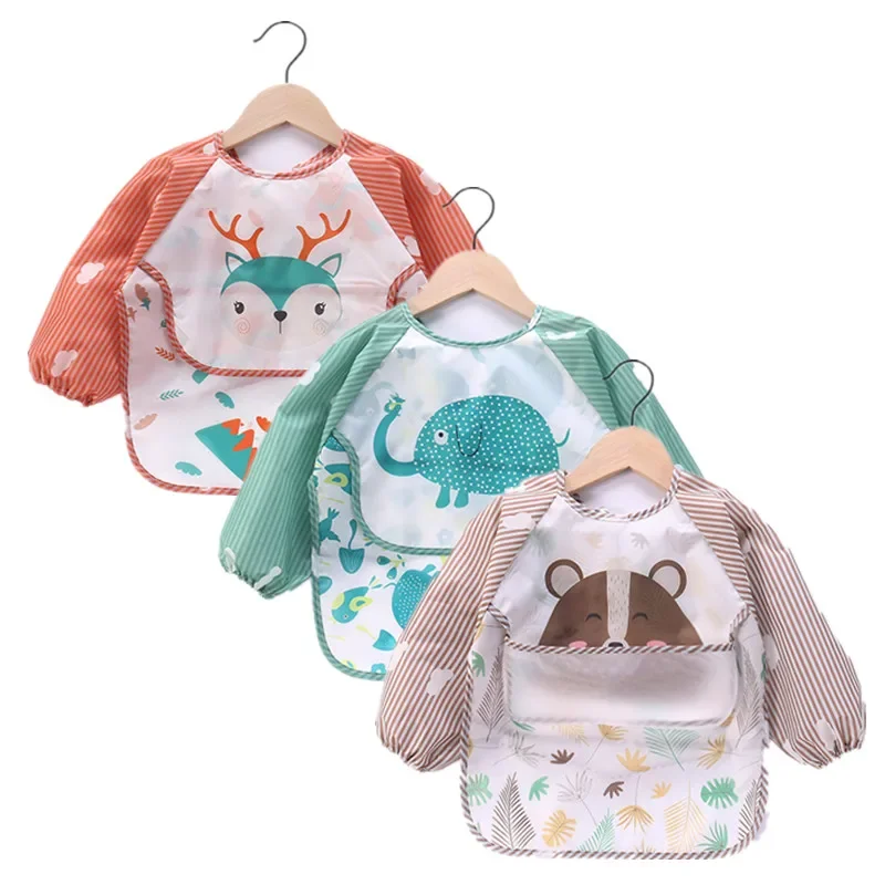 vvocci Waterproof Toddler Art  - огляд і ціна Bib Long Sleeve