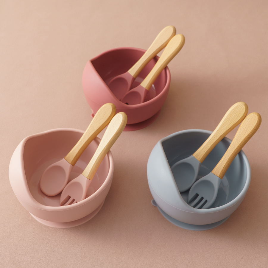 3PCS Baby Silicone Dinner Set  - огляд і ціна Baby Food Dinner