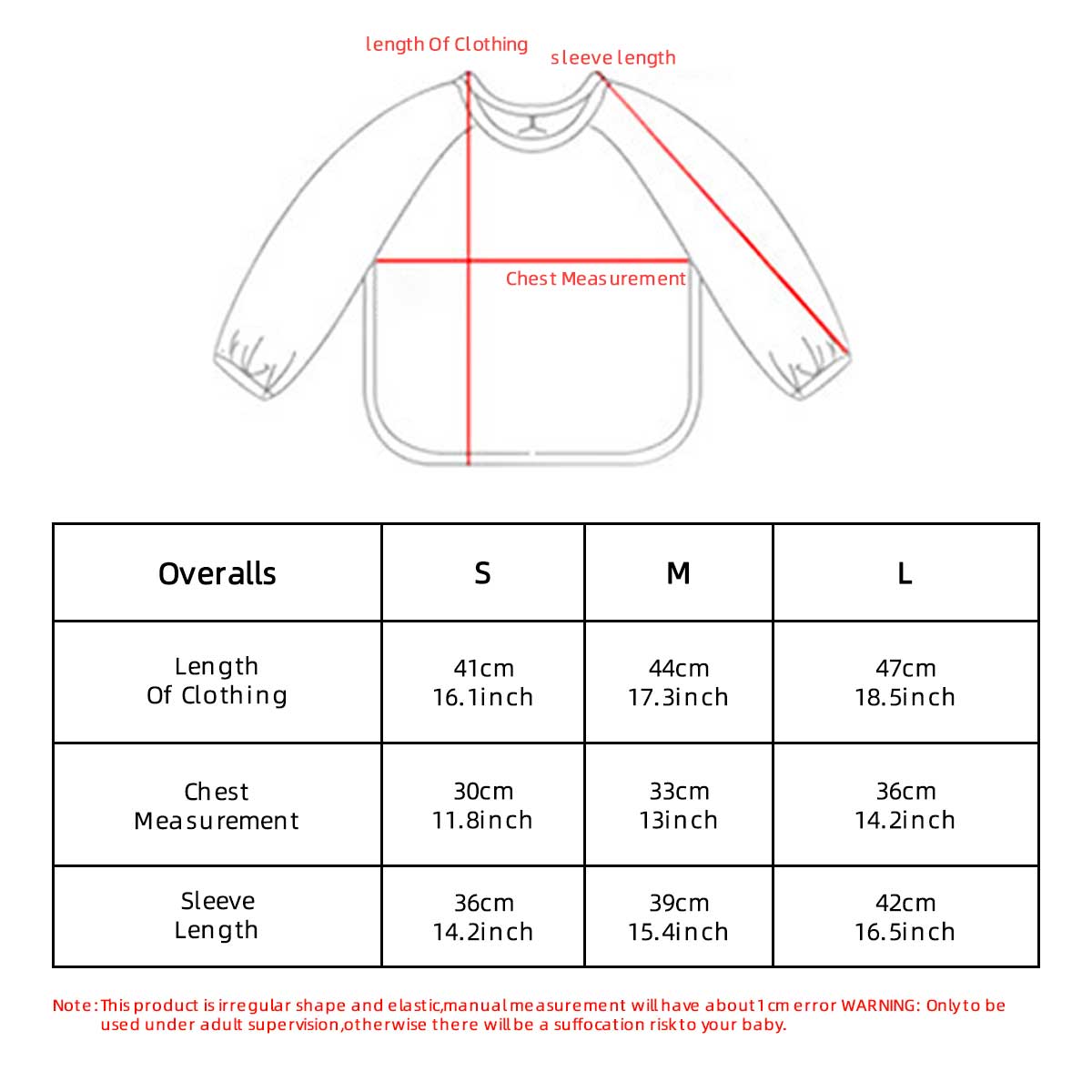 Kids Baby Long Sleeved PU Bibs - огляд і ціна Bib Long Sleeve