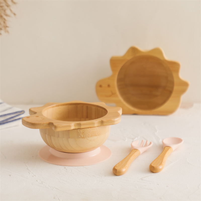 Baby Wooden Tableware Set Dino - огляд і ціна Baby Food Dinner