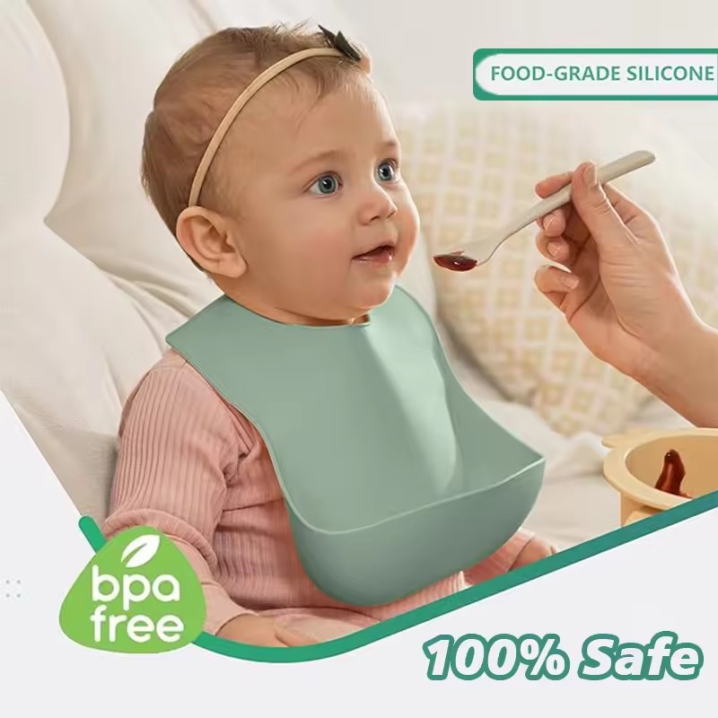 Baby Silicone Tray Bib Waterpr - огляд і ціна Baby Food Eating