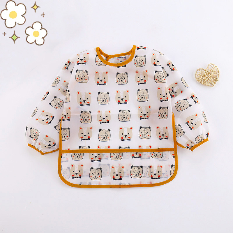Baby Silicone Cartoon Bib 0-6  - огляд і ціна Bib Long Sleeve