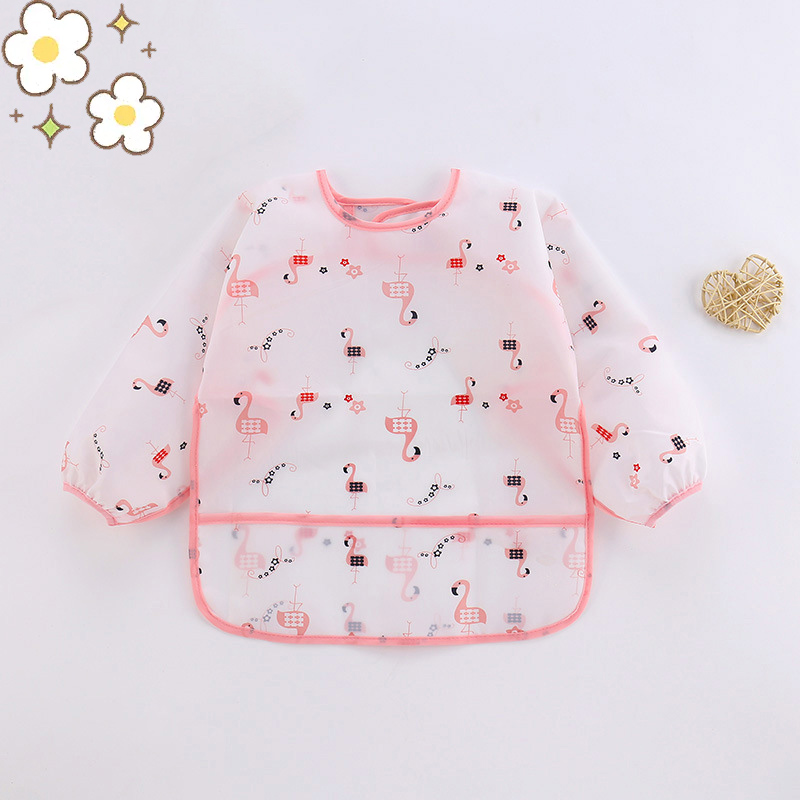 Baby Silicone Cartoon Bib 0-6  - огляд і ціна Bib Long Sleeve