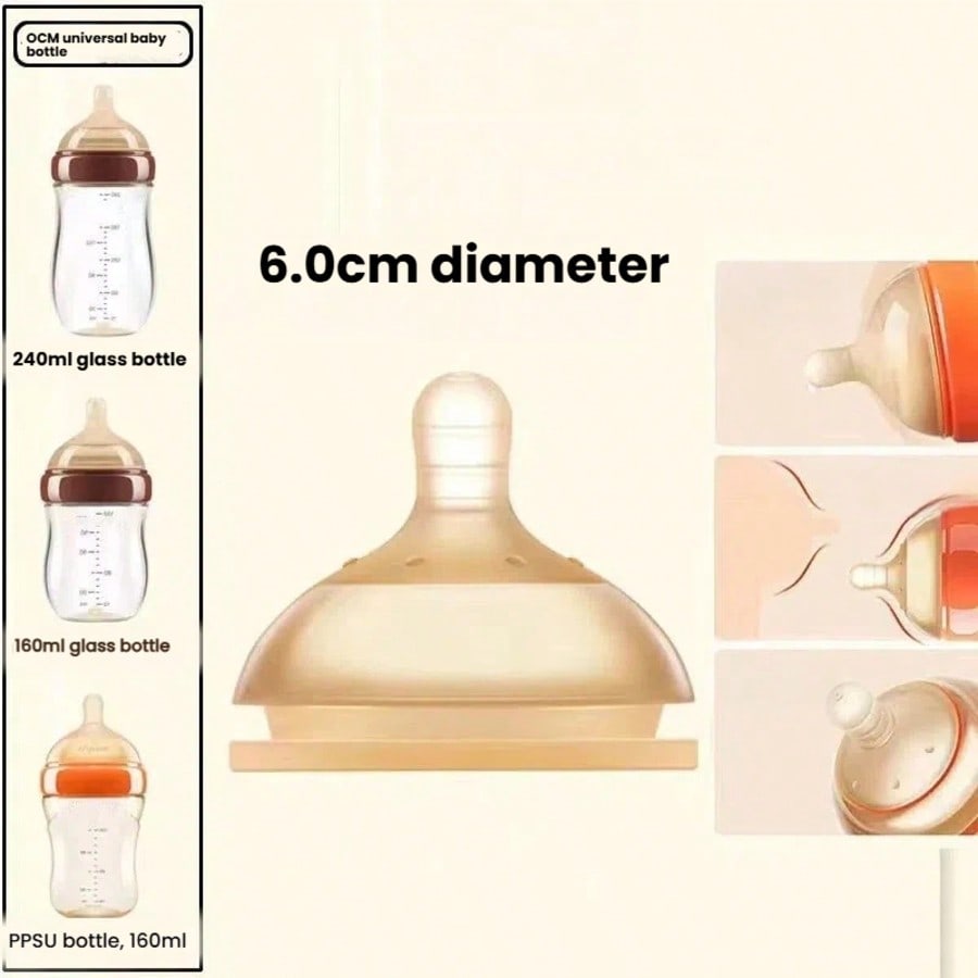 1pc Wide-neck Baby Bottle Nipp - огляд і ціна Baby Food Glass
