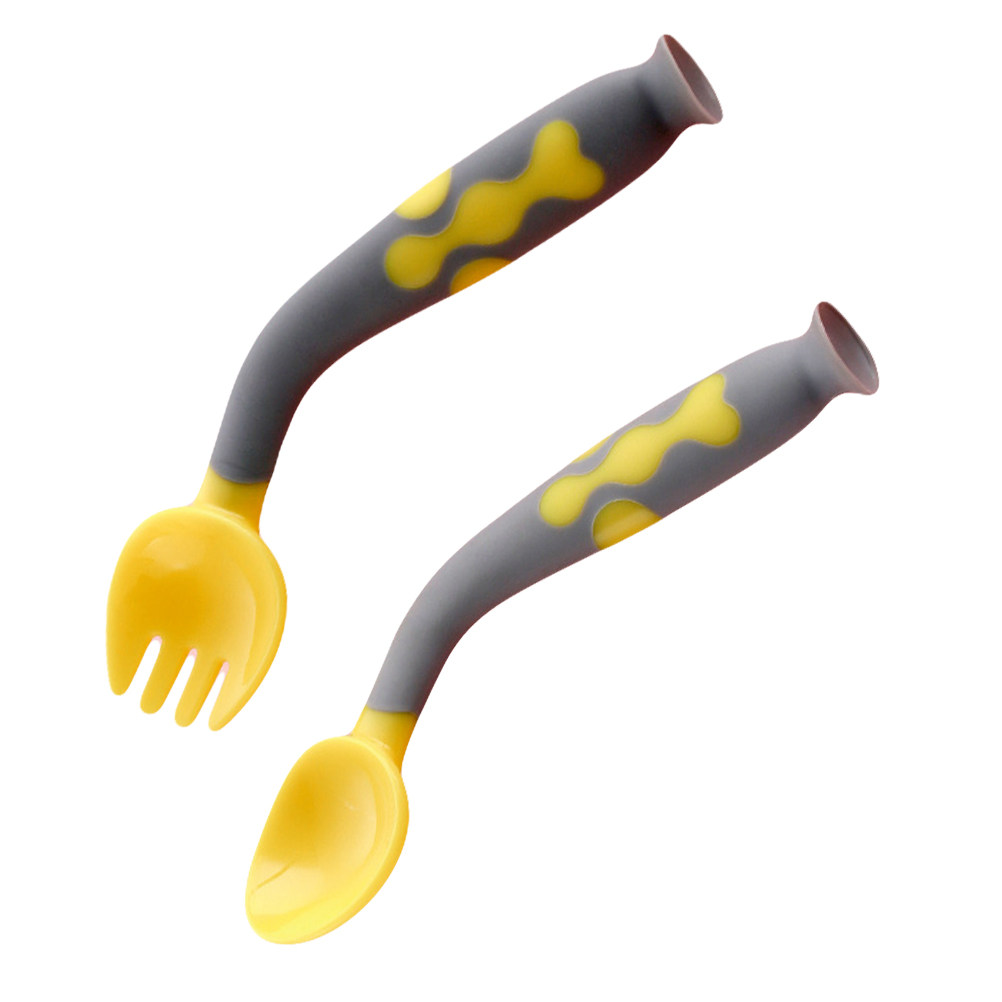 1Set Baby Spoon Fork Set Food  - огляд і ціна Baby Food Eating