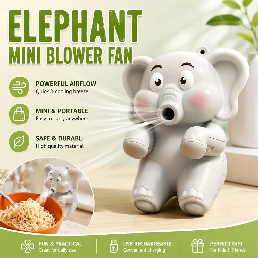 Mini Elephant Food Cooler Fan, - огляд і ціна Baby Food Dinner