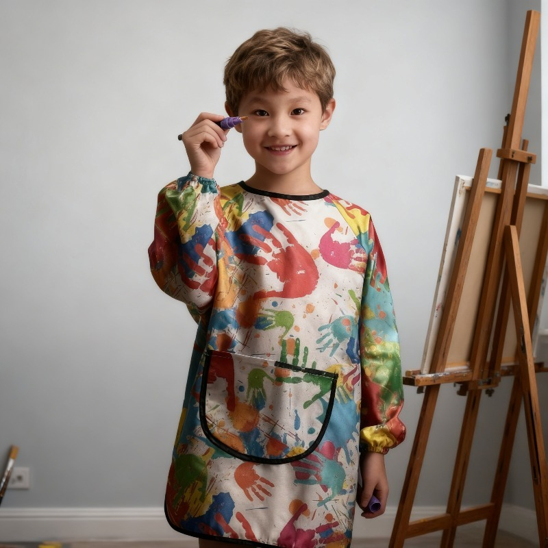 Toddler Waterproof Art Smock w - огляд і ціна Bib Long Sleeve