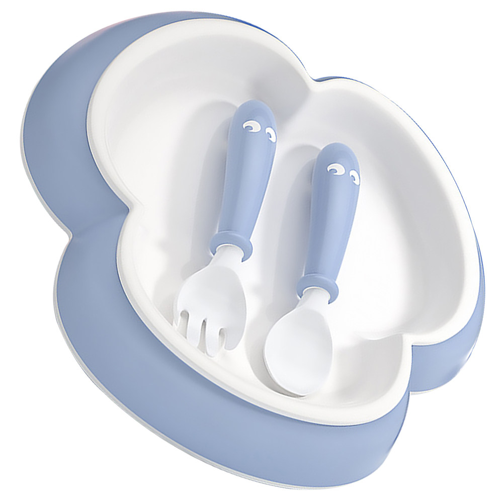 1Set Baby Dinner Plate Spoon F - огляд і ціна Baby Food Dinner