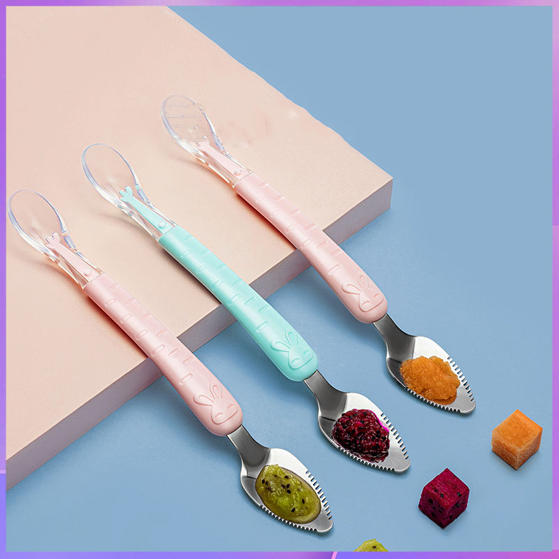 Double headed scraper spoon fo - огляд і ціна Baby Food Eating