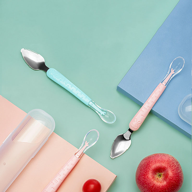 Double headed scraper spoon fo - огляд і ціна Baby Food Eating