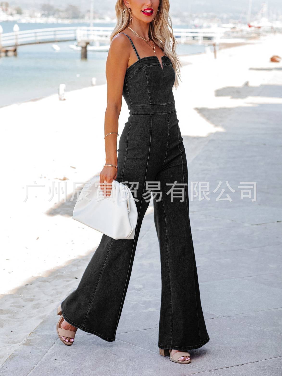 Women's Summer New Fashion Den - огляд і ціна Bib Long Sleeve