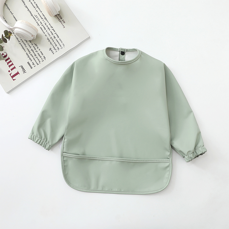 Baby Bibs Burp Cloth Solid Col - огляд і ціна Bib Long Sleeve