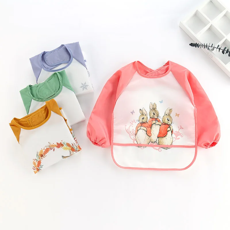 Baby's Soft Waterproof Bib Kid - огляд і ціна Bib Long Sleeve