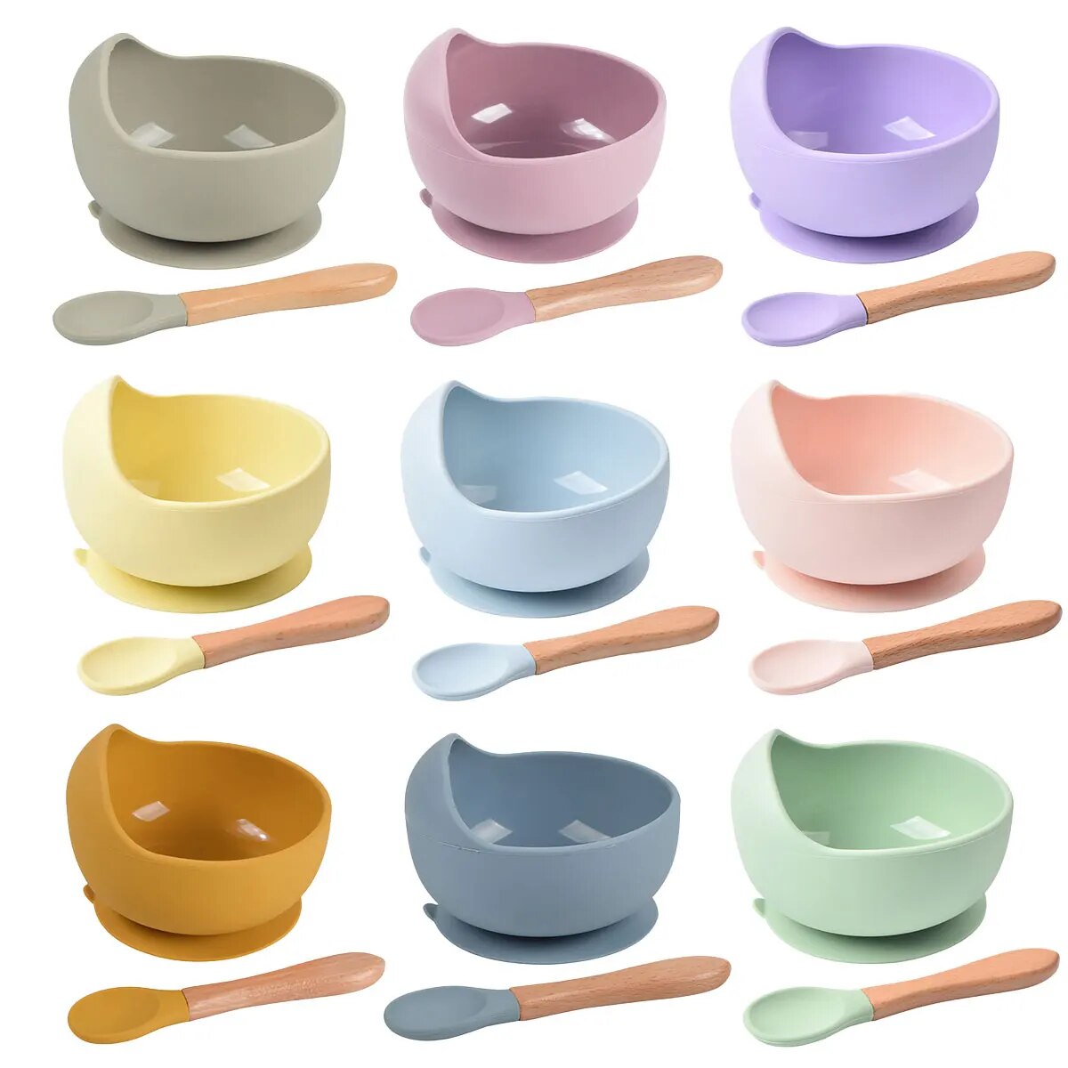 2PCS Silicone Baby Feeding Bow - огляд і ціна Baby Food Dinner