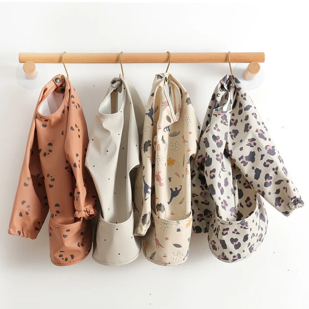1pcs Children Feeding Aprons L - огляд і ціна Bib Long Sleeve
