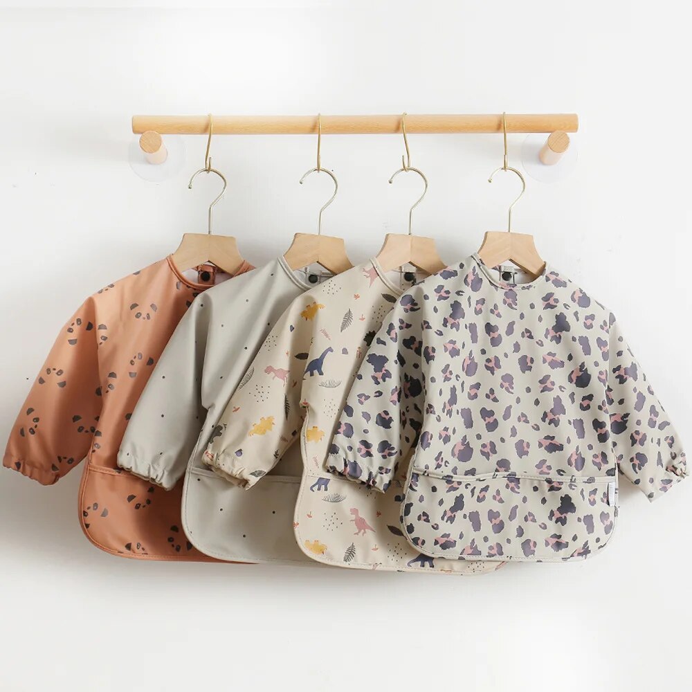 1pcs Children Feeding Aprons L - огляд і ціна Bib Long Sleeve