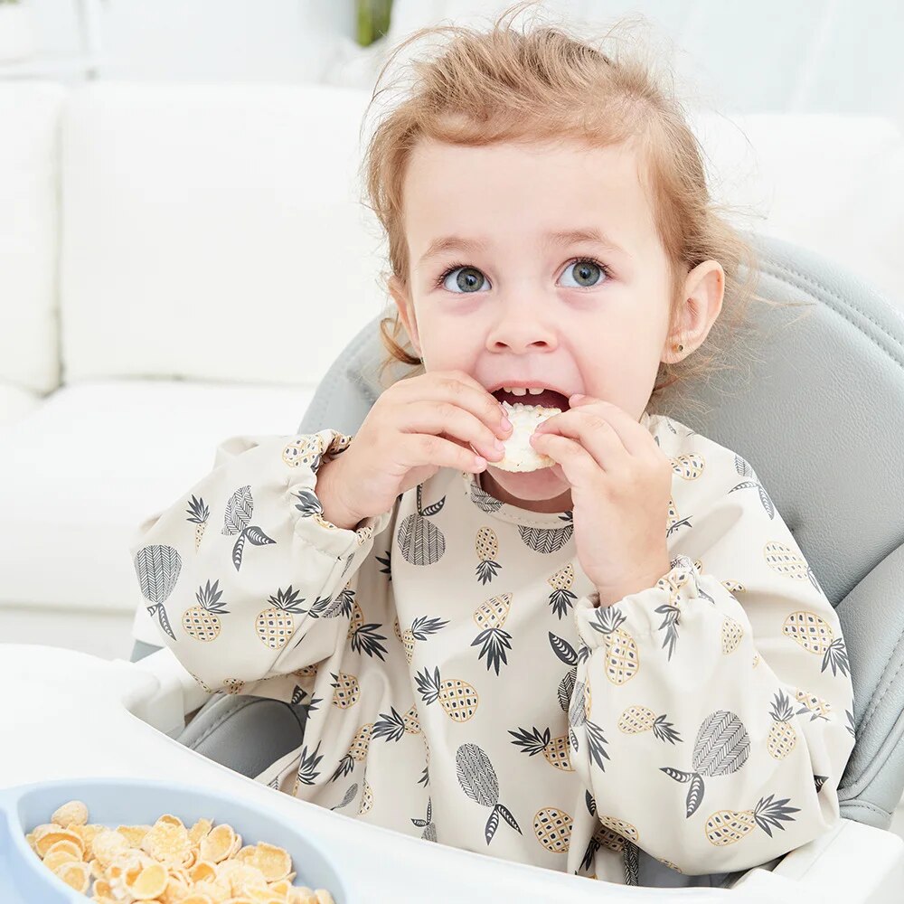 1pcs Children Feeding Aprons L - огляд і ціна Bib Long Sleeve