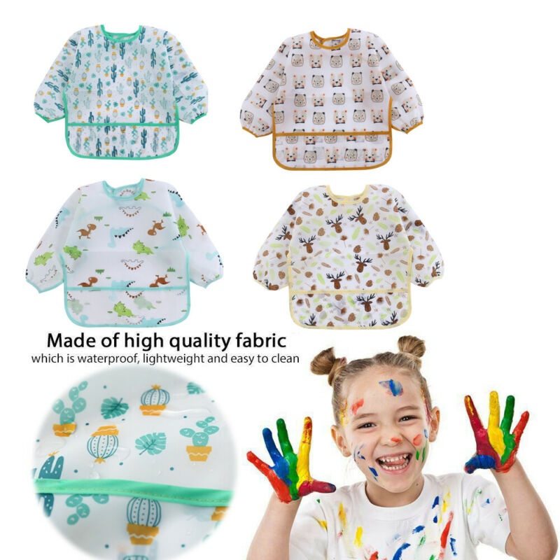 Baby Bibs New Cute Children Ba - огляд і ціна Bib Long Sleeve