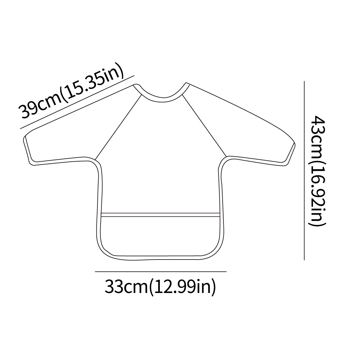 1 Pc Waterproof Baby Feeding B - огляд і ціна Bib Long Sleeve