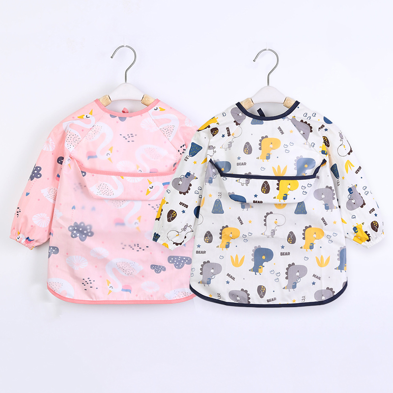 Kids Baby Bibs Toddler Waterpr - огляд і ціна Bib Long Sleeve